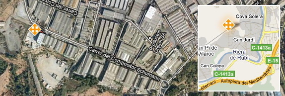 Mapa oficinas Transportes Francisco Sanz SL